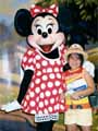 With Minnie Mouse May 2002